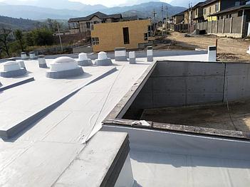 Гидроизоляция кровли ЖК Ремизовка ПВХ мембраной "ДЕКОПРАН", г.Алматы 9