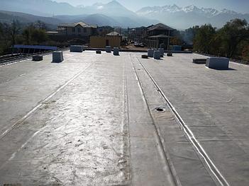 Гидроизоляция кровли ЖК Ремизовка ПВХ мембраной "ДЕКОПРАН", г.Алматы 11