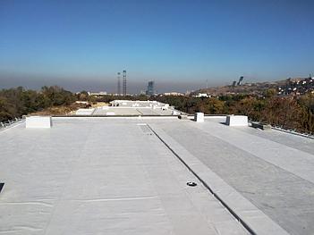 Гидроизоляция кровли ЖК Ремизовка ПВХ мембраной "ДЕКОПРАН", г.Алматы 12