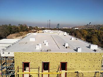 Гидроизоляция кровли ЖК Ремизовка ПВХ мембраной "ДЕКОПРАН", г.Алматы 13