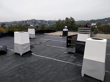 Гидроизоляция кровли ЖК Ремизовка ПВХ мембраной "ДЕКОПРАН", г.Алматы 15