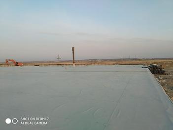 Гидроизоляция перекрытия накопительного резервуара ПВХ мембраной "ДЕКОПРАН", г.Степногорск 2