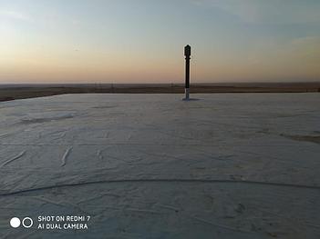 Гидроизоляция перекрытия накопительного резервуара ПВХ мембраной "ДЕКОПРАН", г.Степногорск 3