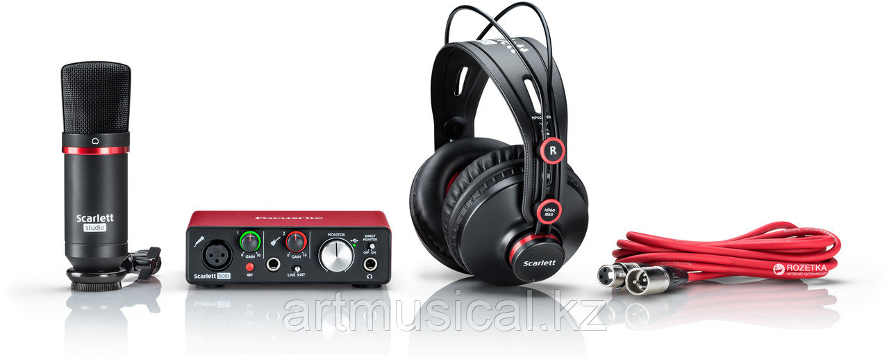 Комплект для звукозаписи Focusrite scarlett solo 2nd GEN - фото 2 - id-p69549923