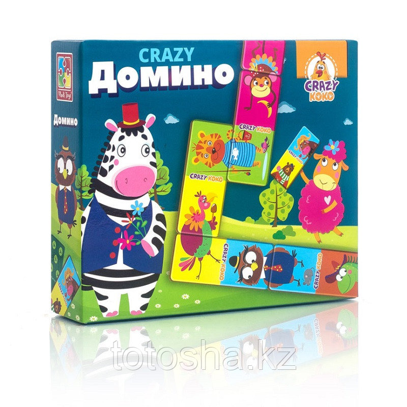 Игра настольная "Crazy Домино" VT8055-04