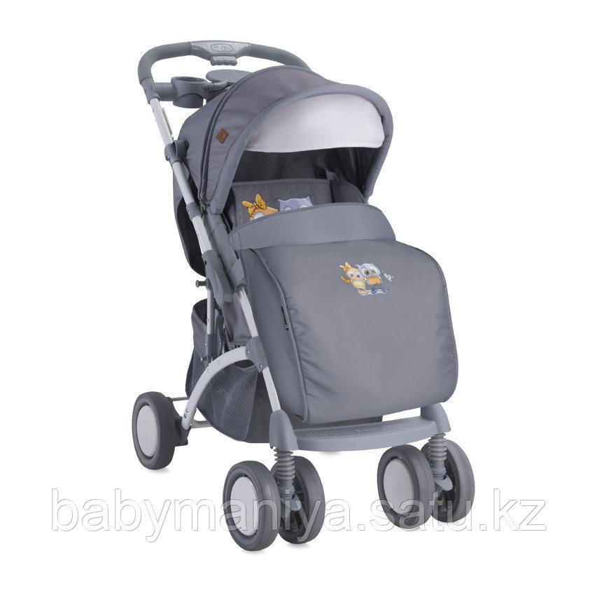 Коляска Bertoni APOLLO + сумка для мамы Grey Baby Owls 1729