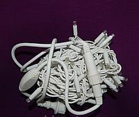 Белая уличная гирлянда Нить - 10 метров, 100 крупных лампочек, фото 4