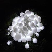 СВЕТОВАЯ ГИРЛЯНДА "ГЛЯНЦЕВЫЕ ШАРИКИ" - 10 МЕТРОВ, 70 ШАРИКОВ РАЗМЕРОМ 2.5 СМ, БЕЛЫЙ СВЕТ, фото 5