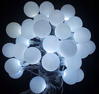 СВЕТОВАЯ ГИРЛЯНДА "ГЛЯНЦЕВЫЕ ШАРИКИ" - 10 МЕТРОВ, 70 ШАРИКОВ РАЗМЕРОМ 2.5 СМ, БЕЛЫЙ СВЕТ, фото 3
