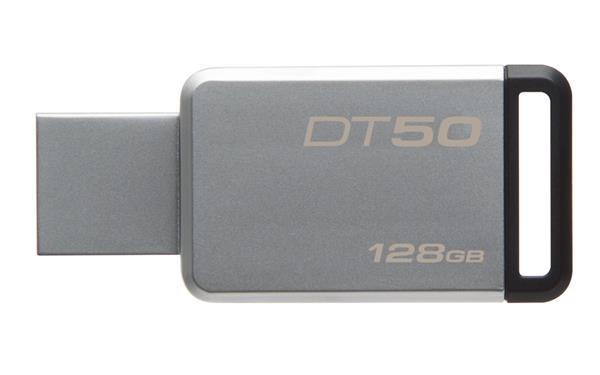 USB Флеш 128GB 3.0 Kingston DT50/128GB металл - фото 1 - id-p69577025