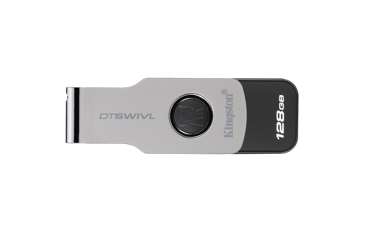 USB Флеш 128GB 3.0 Kingston DTSWIVL/128GB металл - фото 1 - id-p69577051