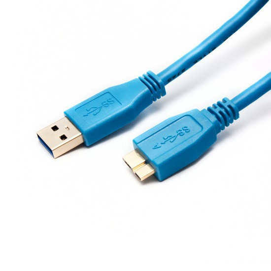 SHIP US007-1.2B Переходник MICRO-A USB на USB 3.0, Блистер, 1.2 м, Синий