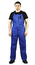 Костюм мужской летний рабочий Рейнир васильковый с темно-синим, фото 2