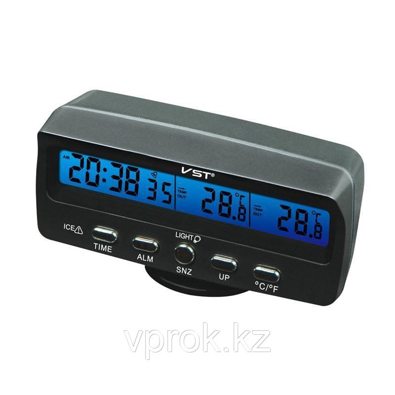 Термометр-часы электронный [3 в 1] VST-7045 с иллюминаторной подсветкой