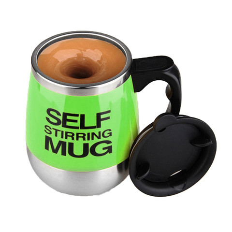 Термокружка самомешалка «Self Mixing Mug» (Зеленый) - фото 1 - id-p62004877