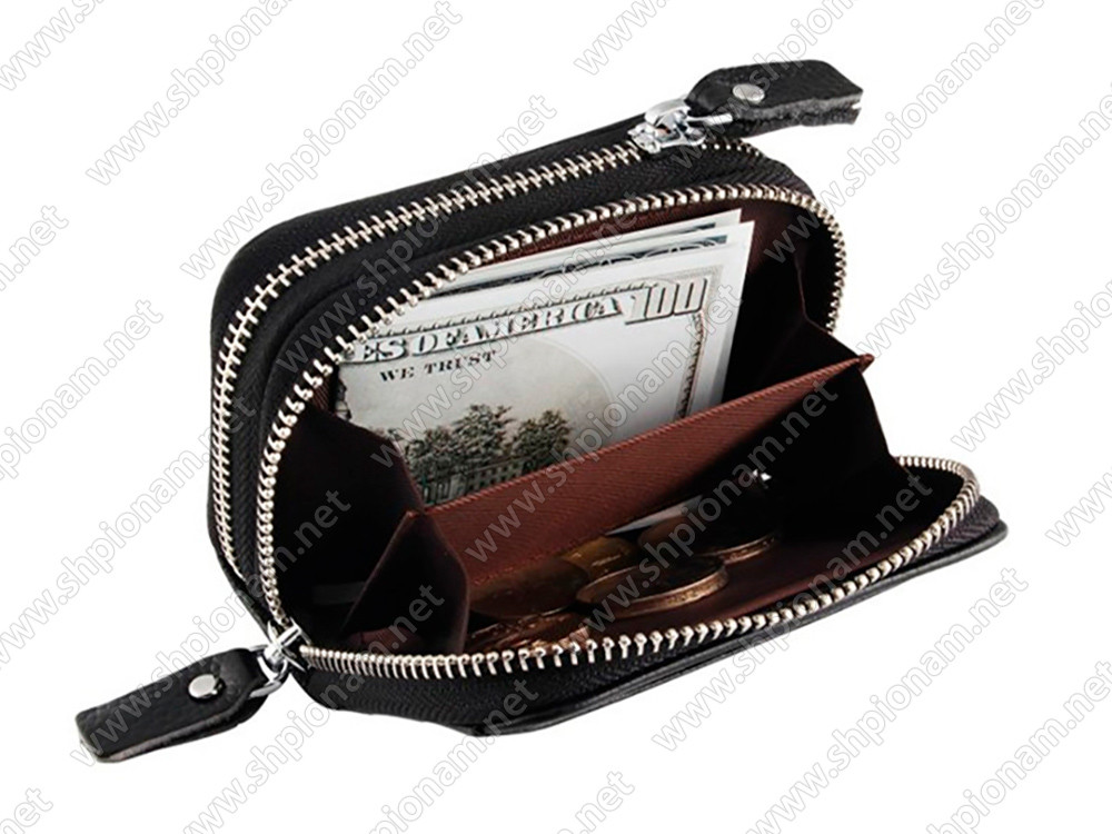 Кожаный кошелек  для защиты кредитных карт