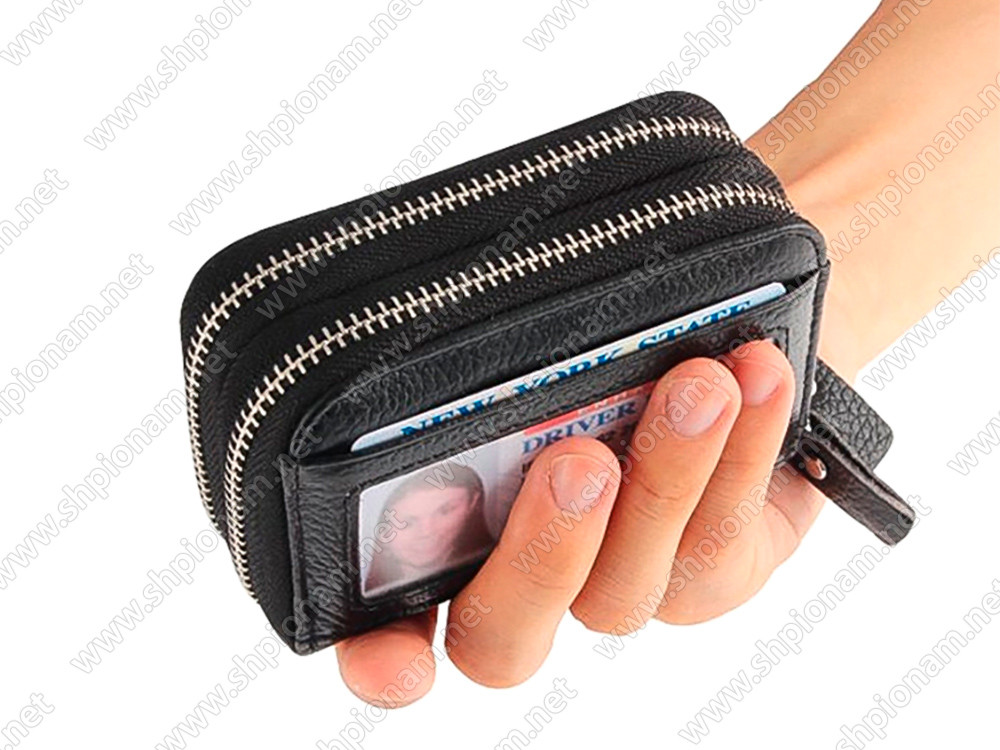 Кожаный кошелек для защиты кредитных карт - фото 2 - id-p69593274