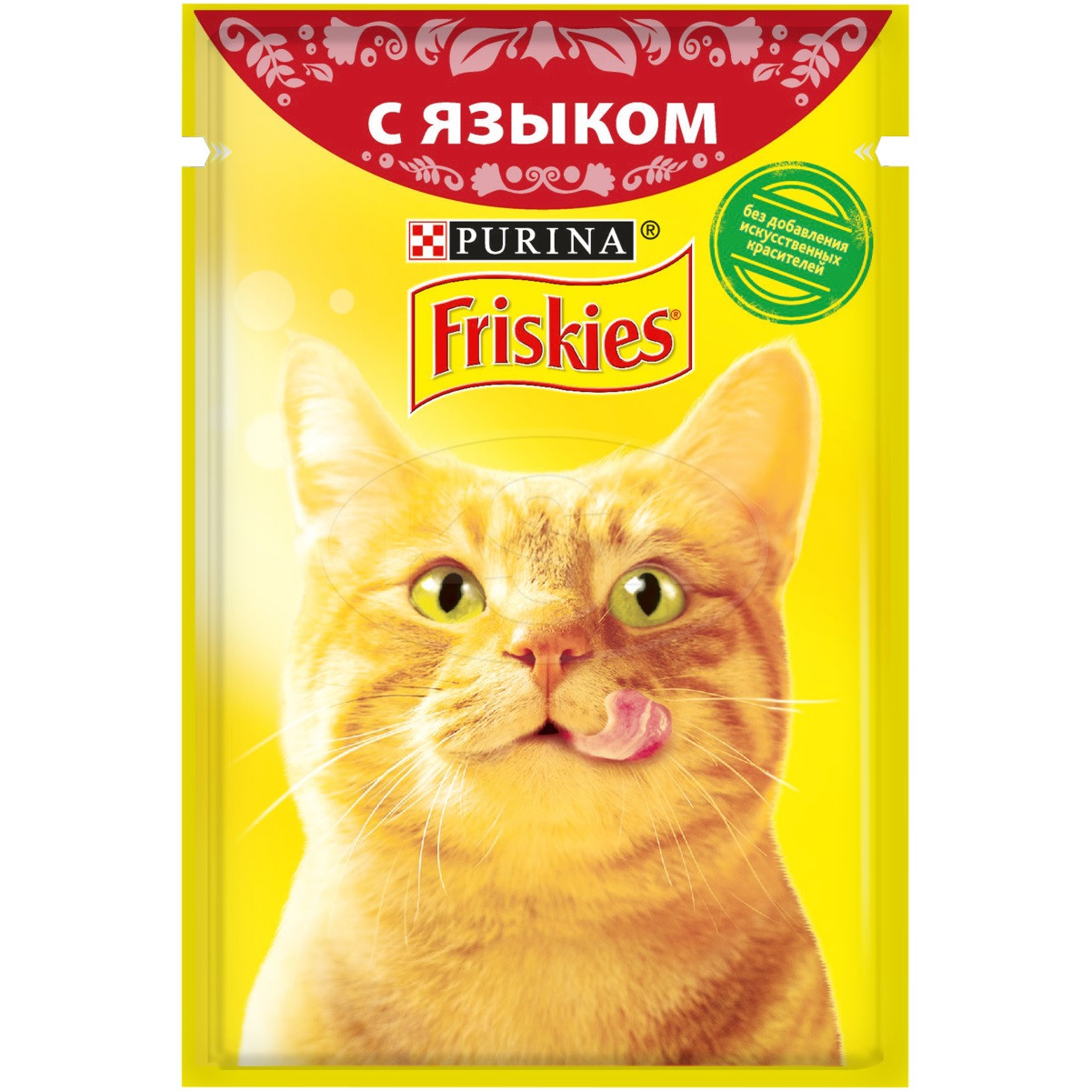 Влажный корм Фрискис для кошек с языком в подливе
