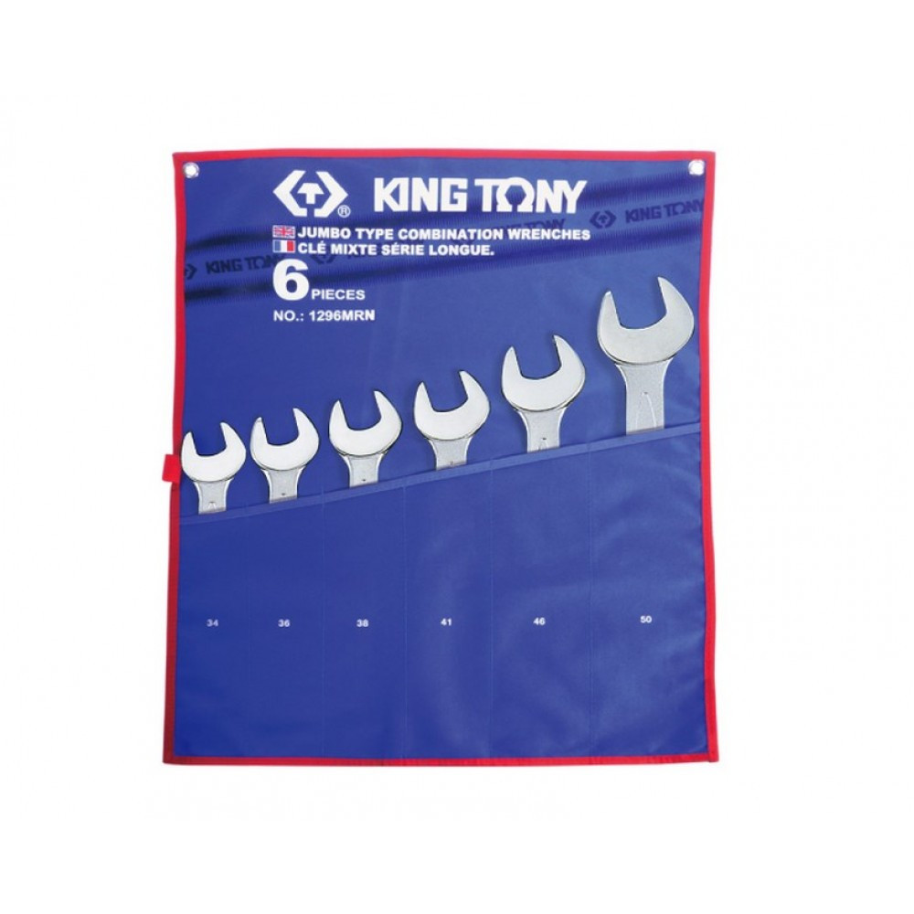Набор рожковых ключей KING TONY 1296MRN (6 предметов)