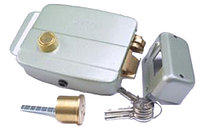 EL-301B - Замок электромеханический с ручкой, с блокировкой замка.