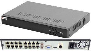 DS-N316/2P(C) - 16-ти канальный сетевой видеорегистратор с разрешением записи до 6MP на канал, с 2-мя
