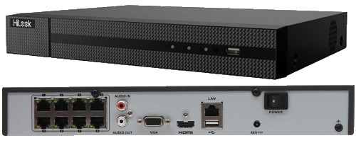 NVR-108MH-C/8P(B) - 8-ми канальный сетевой видеорегистратор с разрешением записи до 4К на канал, с 8-ю PoE-портами.