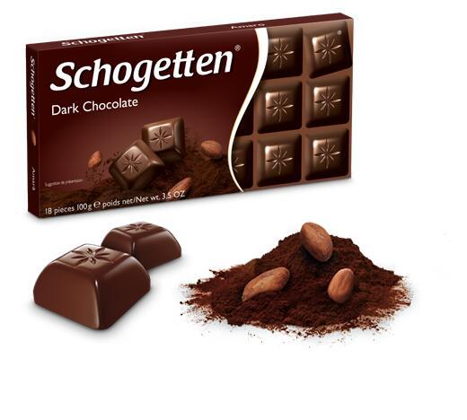 Шоколад темный Schogetten Dark Chocolate 100гр (15 шт. в упаковке)