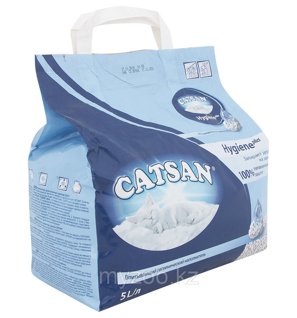 Наполнитель впитывающий Catsan, 5л Катсан