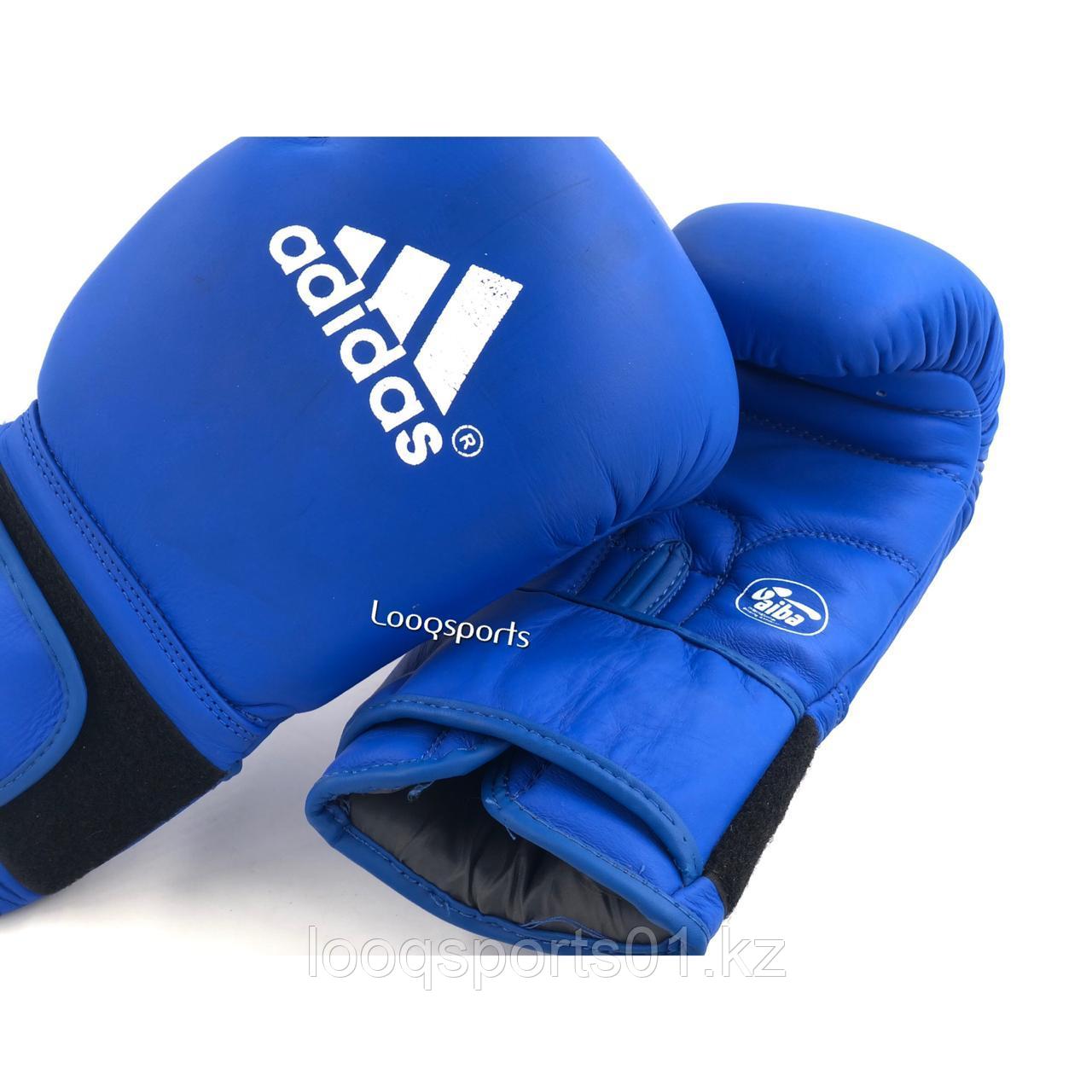 Боксерские перчатки Adidas Aiba (кожа) 10р - фото 2 - id-p69604401