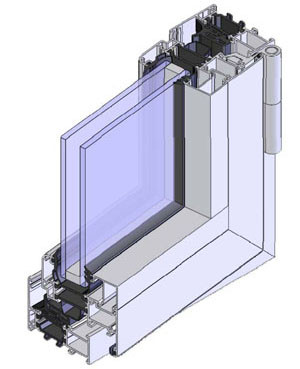 Система «теплых» алюминиевых профилей АПК03 с терморазрывом 32 мм  СИАЛ