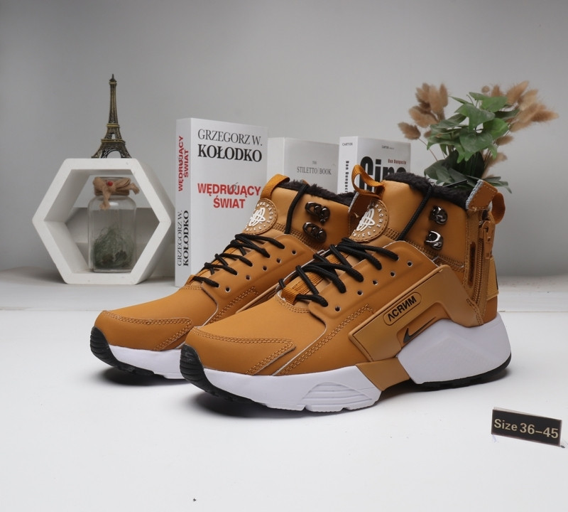 Зимние кроссовки Nike Huarache ( 36-45) Мех (id 50773634)