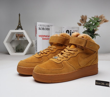 Зимние кроссовки Nike Air Force (36-45) с мехом, фото 2