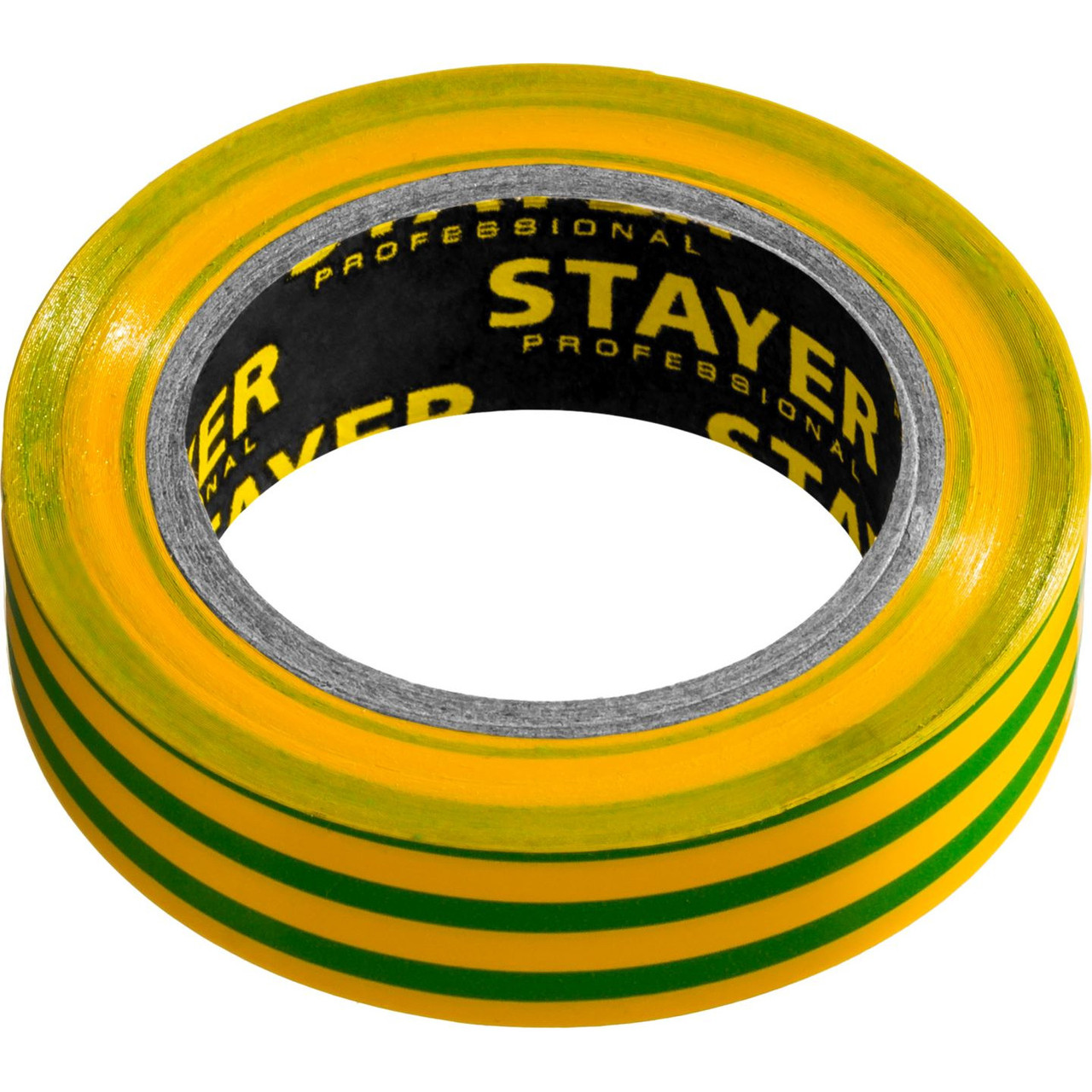 STAYER Protect-10 Изолента ПВХ, не поддерживает горение, 10м (0,13х15 мм), желто-зеленая (12291-S) - фото 2 - id-p69607594