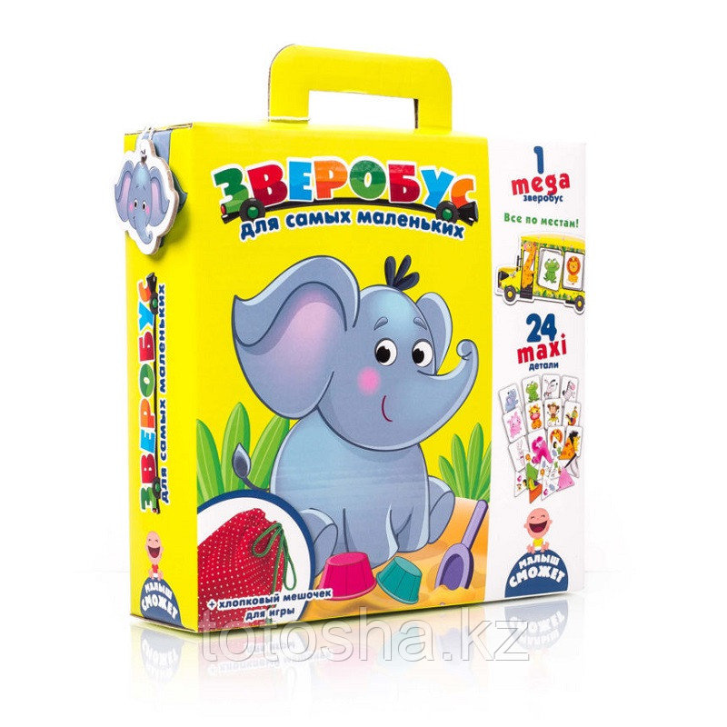 Игра с мешочком "Зверобус" для самых маленьких VT2906-06
