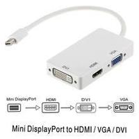 Переходник mini Display port папа на HDMi/DVI/VGA мамы