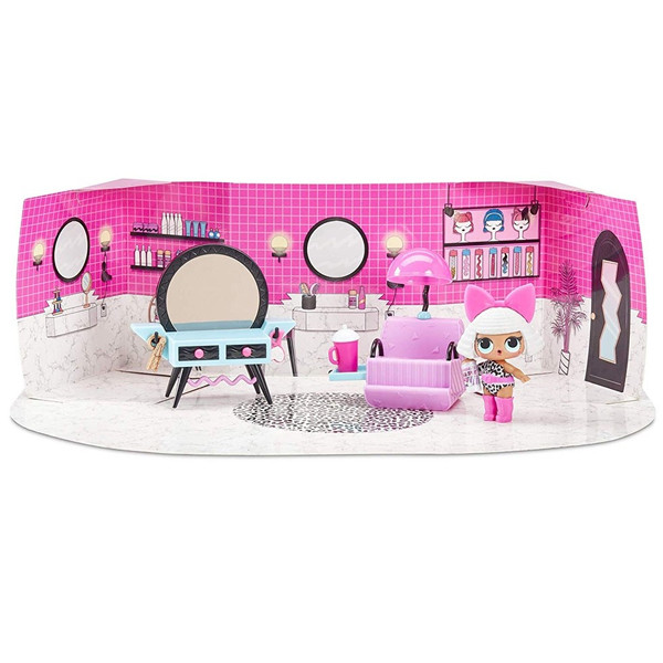 LOL Surprise Furniture Игровой набор ЛОЛ с куклой, салон красоты Леди Дивы