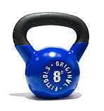 Гиря 8 кг обрезиненная синяя, фото 2