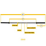 Гриф олимпийский прямой 86", до 270 кг, хромированный, фото 2