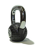 Гиря 4 кг с хромированной ручкой полиуретановая (CPU), фото 2