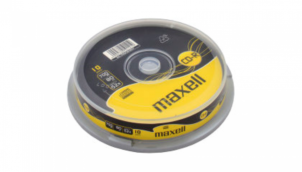 CD-R Диски 700mb 80 МИН 10 шт MAXELL -шпиндель, фото 1