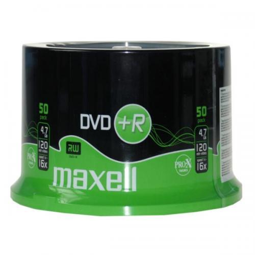 DVD+R Диски  MAXELL -шпиндель 4,7gb 120 мин 50шт.