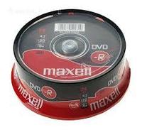 Диски DVD-R  MAXELL -шпиндель 4,7gb 120 мин 25шт