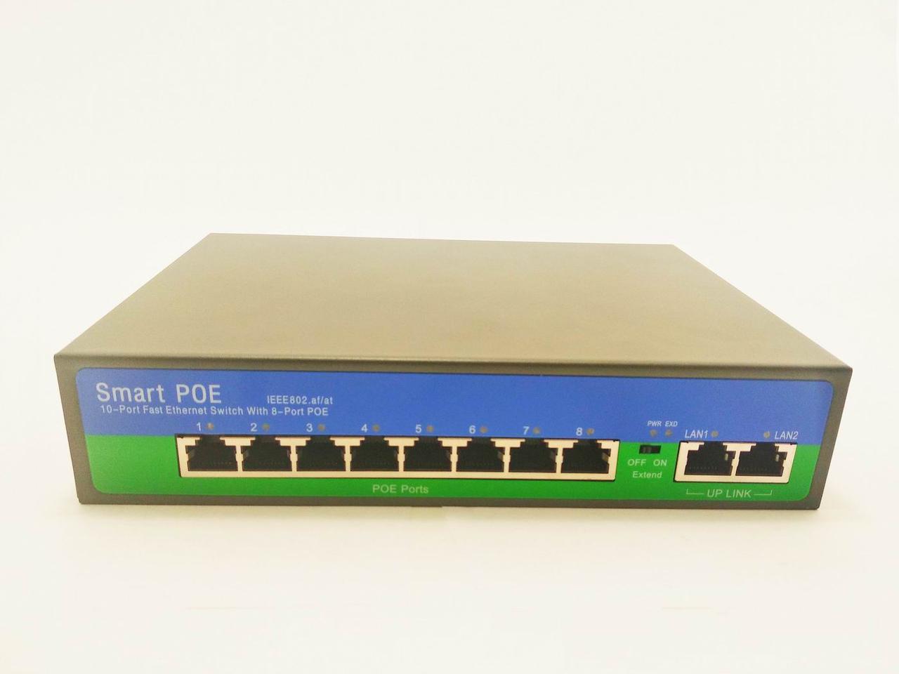 8-Портовый POE switch/коммутатор, Модель PSE-6008 - фото 2 - id-p69616041