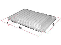 Воздушный фильтр 17801-21050 Toyota Corolla 2006 A1013