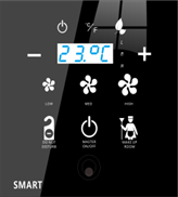 Смарт-панель для гостиничного номера MIL Touch Thermostat and switch Panel with Occupancy SB-Thermo6T-WL