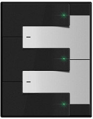 Панель на 5 кнопок Melody Panel 5-Button Wall Switch Universal With LED Surround