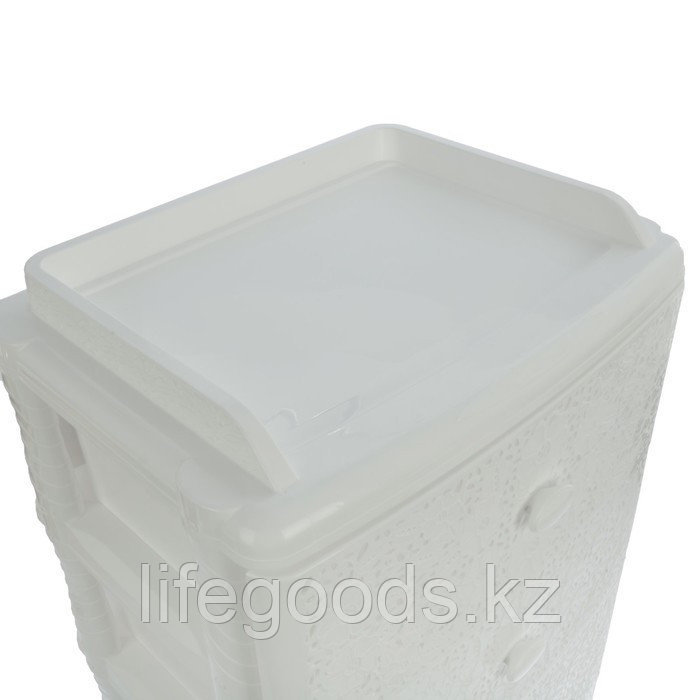 Пластиковый комод Лаура широкий (белый), М6791 - фото 5 - id-p69620505