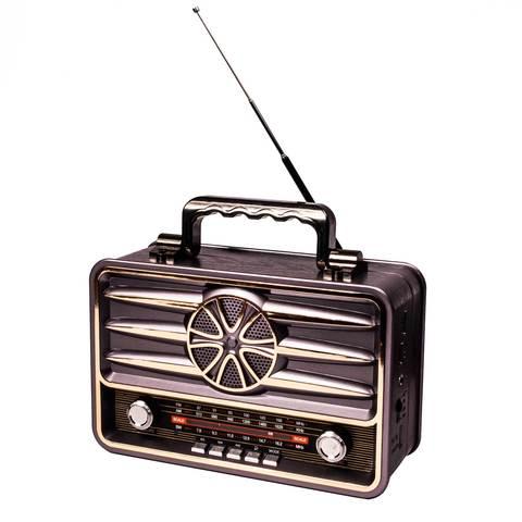 Радиоприемник в стиле ретро Kemai MD-BT {Bluetooth, FM, USB, TF card, AUX} (Красный / MD-1907BT) - фото 2 - id-p69622206