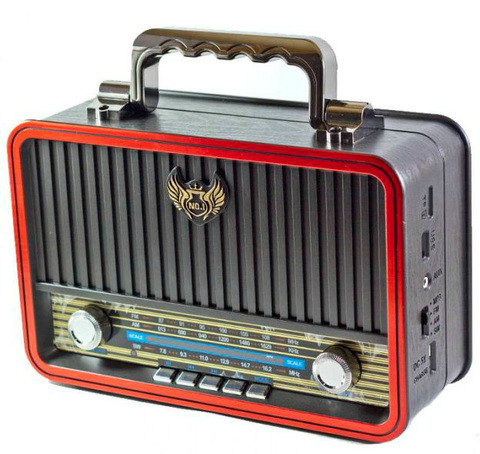 Радиоприемник в стиле ретро Kemai MD-BT {Bluetooth, FM, USB, TF card, AUX} (Серый / MD-1906BT) - фото 3 - id-p69622207