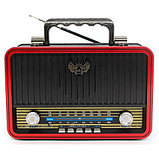 Радиоприемник в стиле ретро Kemai MD-BT {Bluetooth, FM, USB, TF card, AUX} (Серый / MD-1906BT), фото 4